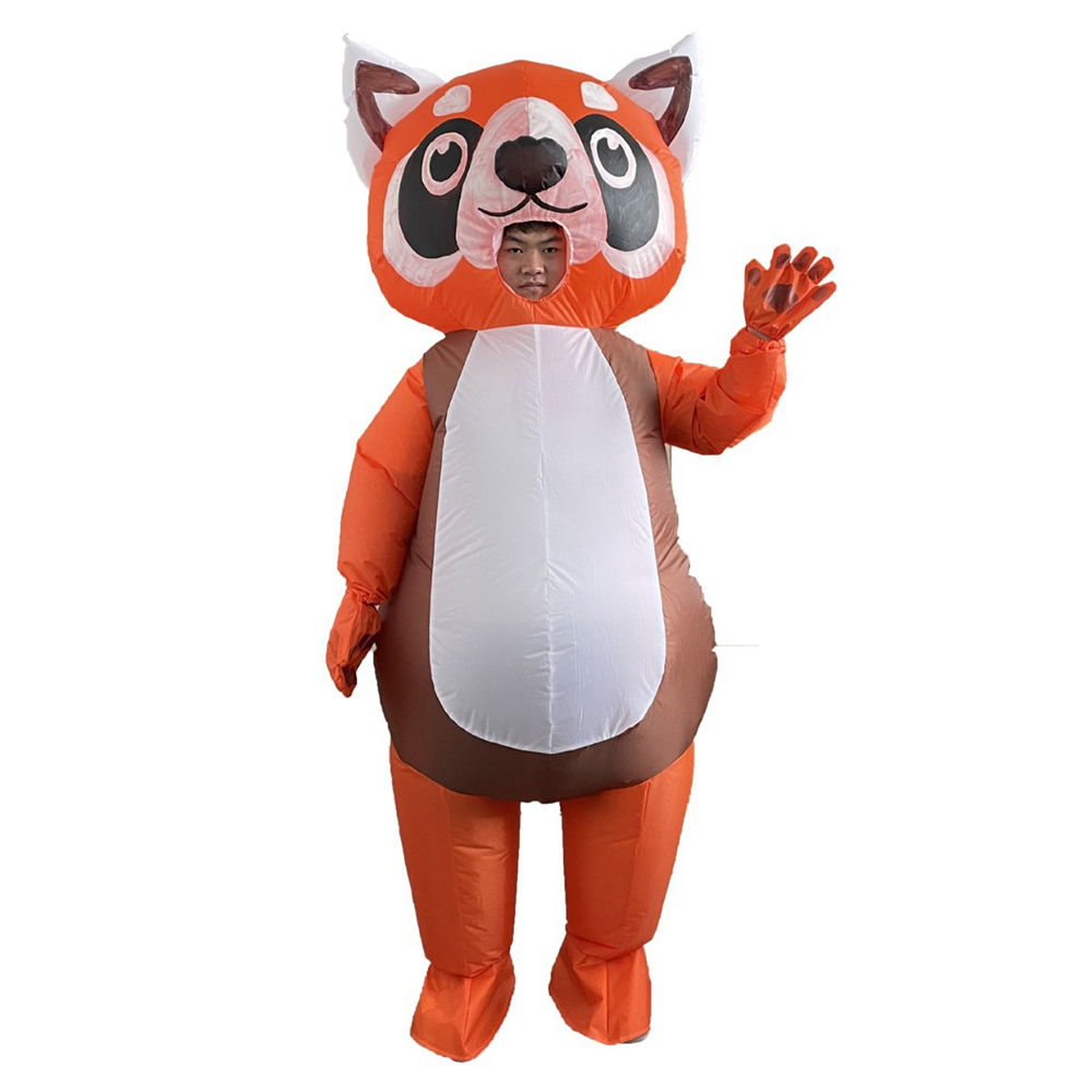 Cosplay Prop Business - Orange Red Panda Inflatable Suit Full
