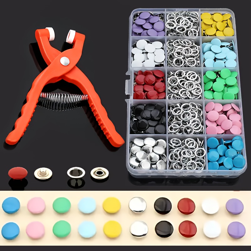 100Pcs Colorful Metal Sewing B - Snap Fastener Set 评论和价格