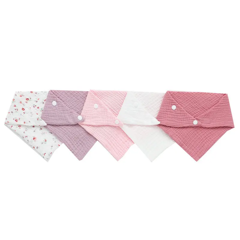 5Pcs/Set Newborn Baby Bibs Fee - Snap Fastener Set 评论和价格