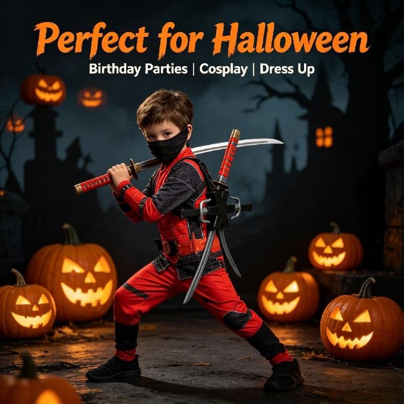 Halloween 1: 1 Ninja Set Child - Cosplay Prop Knife 评论和价格