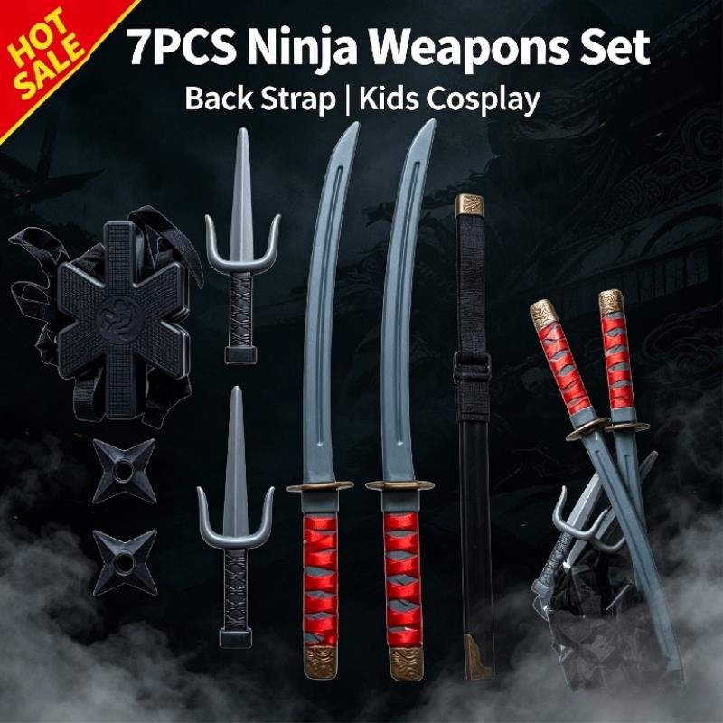 Halloween 1: 1 Ninja Set Child - Cosplay Prop Knife 评论和价格