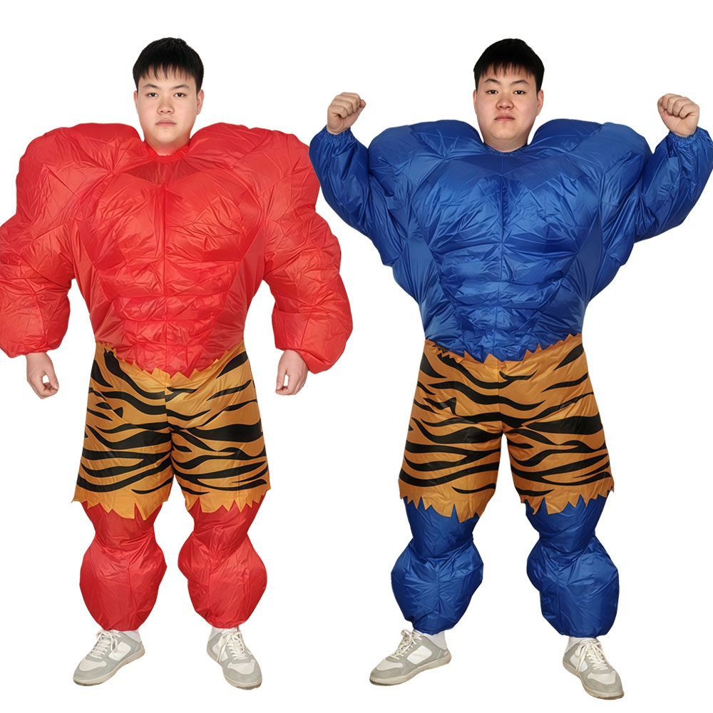 Halloween Blue Red Muscular Ma - Cosplay Prop Business 评论和价格