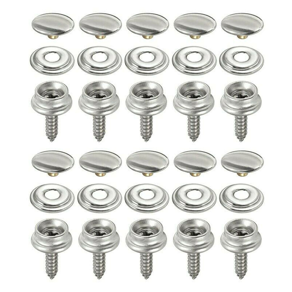 30pcs Snap Fastener Stainless  - Snap Fastener Set 评论和价格